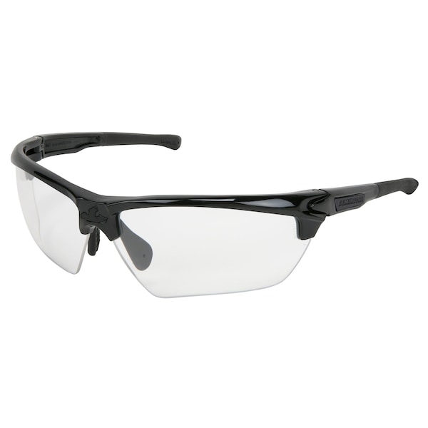 Mcr Safety Dominator (DM3), Safety Glasses, MAX6 Anti-Fog, Polycarbonate Lens, Black Frame, Half Frame, 12 PK DM1330PF - main